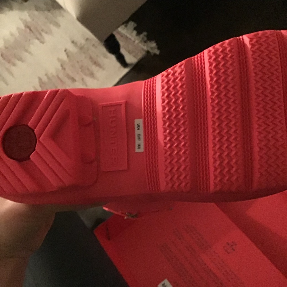 New HUNTER Classic Tall Rain Boot - Hyper Pink - Picture 6 of 6